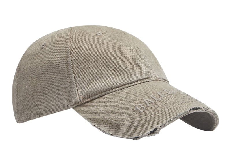 Balenciaga Logo Visor Cap Dark Beige/Dark Beige