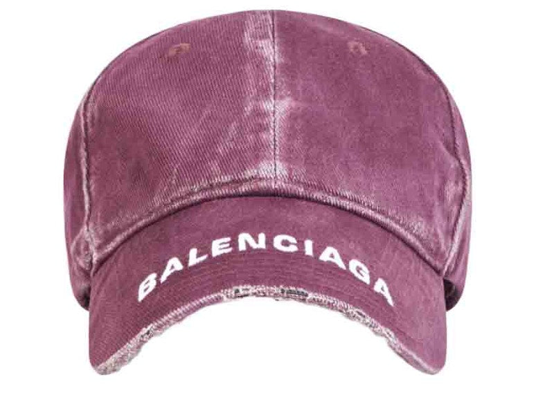 Balenciaga Logo Visor Cap Purple