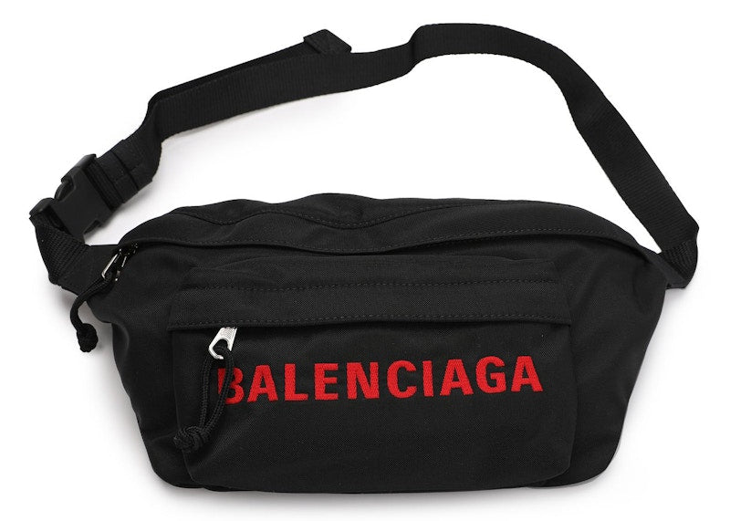 Balenciaga Logo-print Belt Bag Red