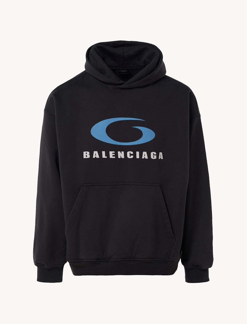 Balenciaga Loop Sports Icon Hoodie Black