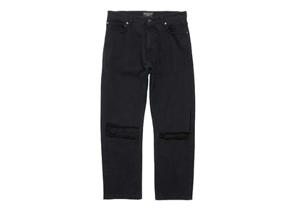Balenciaga Loose Fit Buckle Pants Black