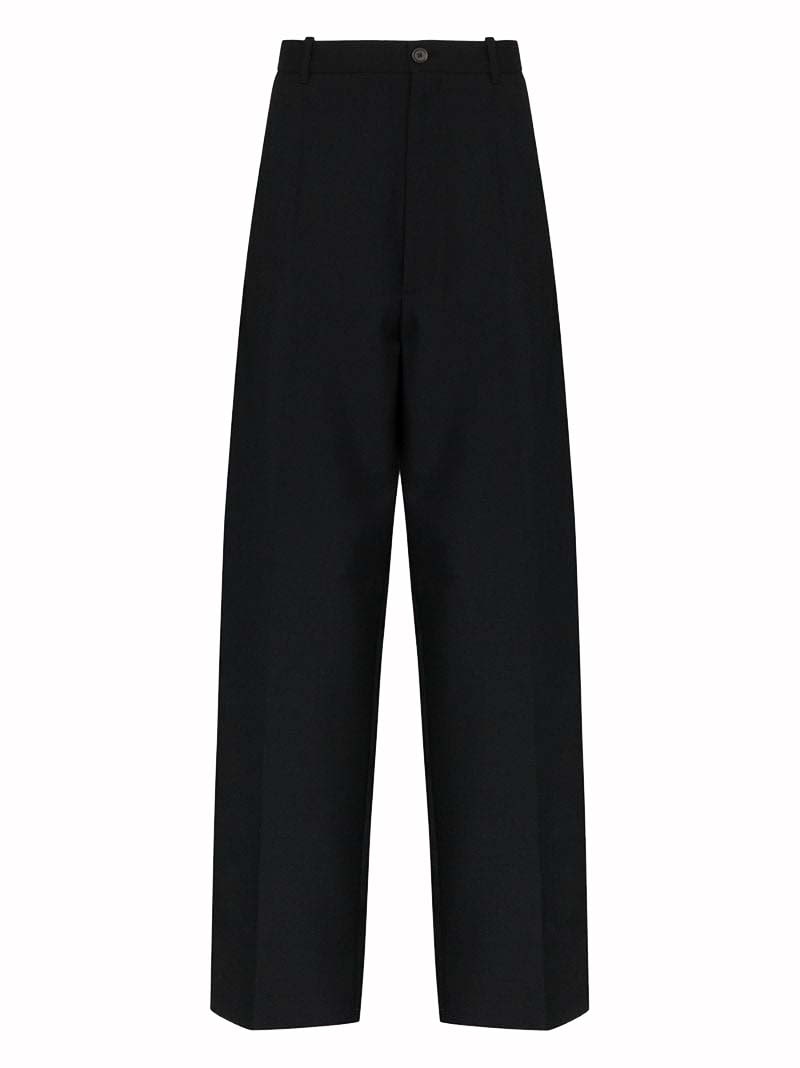 Balenciaga Loose Tailored Trousers Black