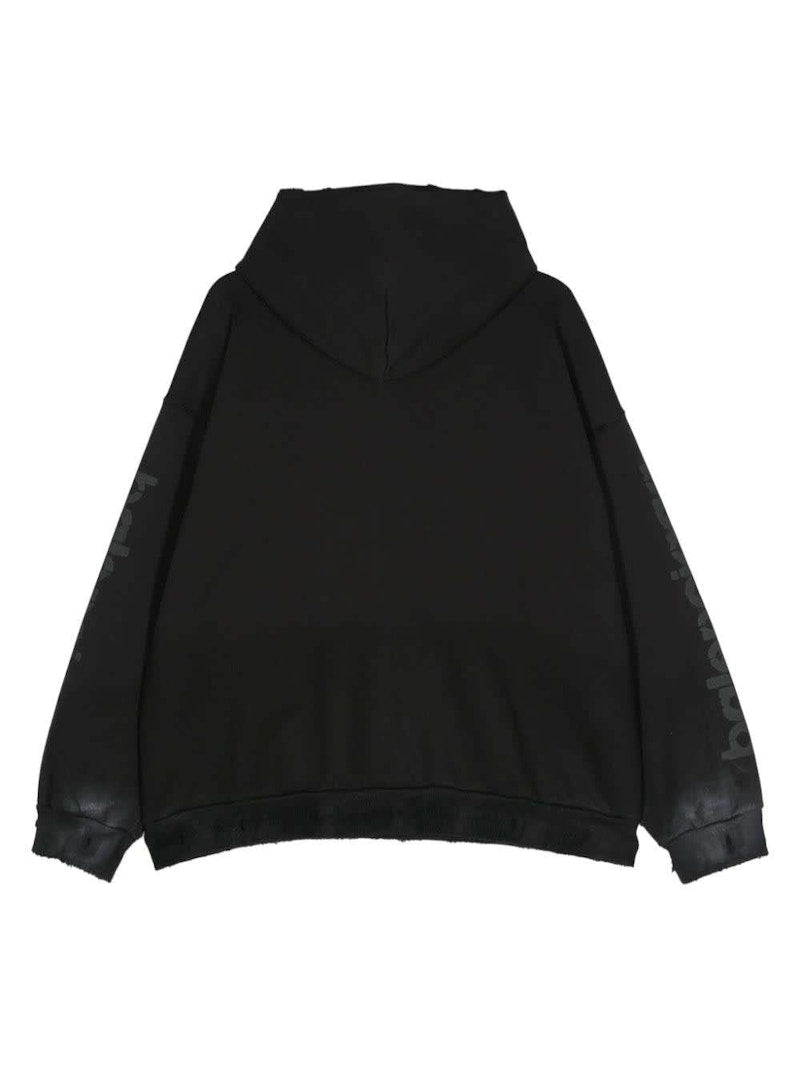 Balenciaga Medium Fit Hoodie Faded Black