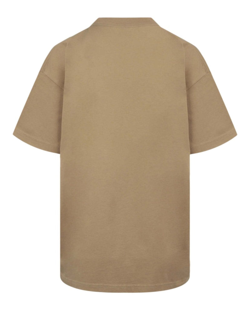 Balenciaga Medium Fit Logo T-Shirt Oat