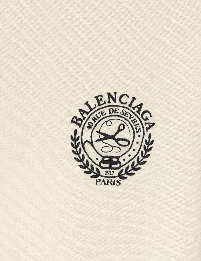 Balenciaga Medium Fit Logo T-Shirt White