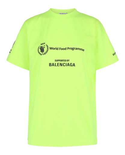 Balenciaga Medium Fit T-shirt Fluorescent Yellow/Black