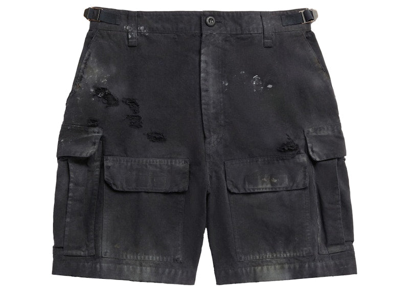 Balenciaga Men's Cargo Shorts Black