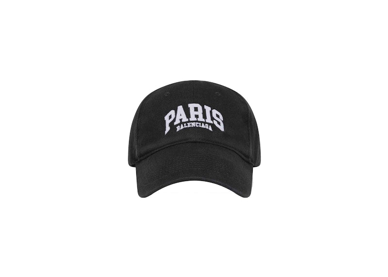 Balenciaga Mens Cities Paris Cap Black