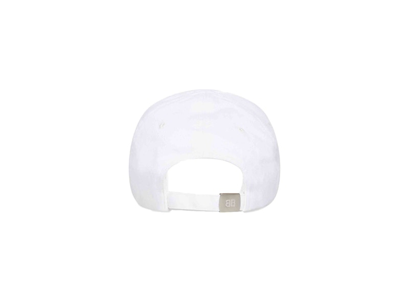 Balenciaga Mens Cities Paris Cap White