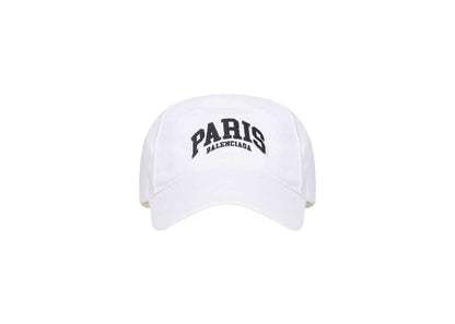 Balenciaga Mens Cities Paris Cap White