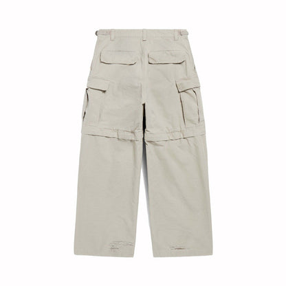 Balenciaga Men's Large Cargo Pants Beige