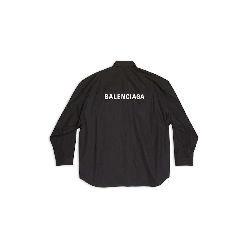 Balenciaga Men's Shirt Oversized in Black Black