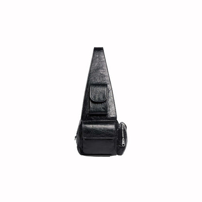 Balenciaga Mens Superbusy Small Sling Bag in Black Black