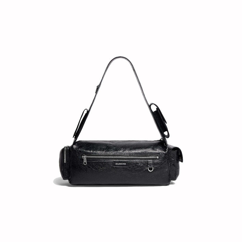 Balenciaga Mens Superbusy Small Sling Bag in Black Black