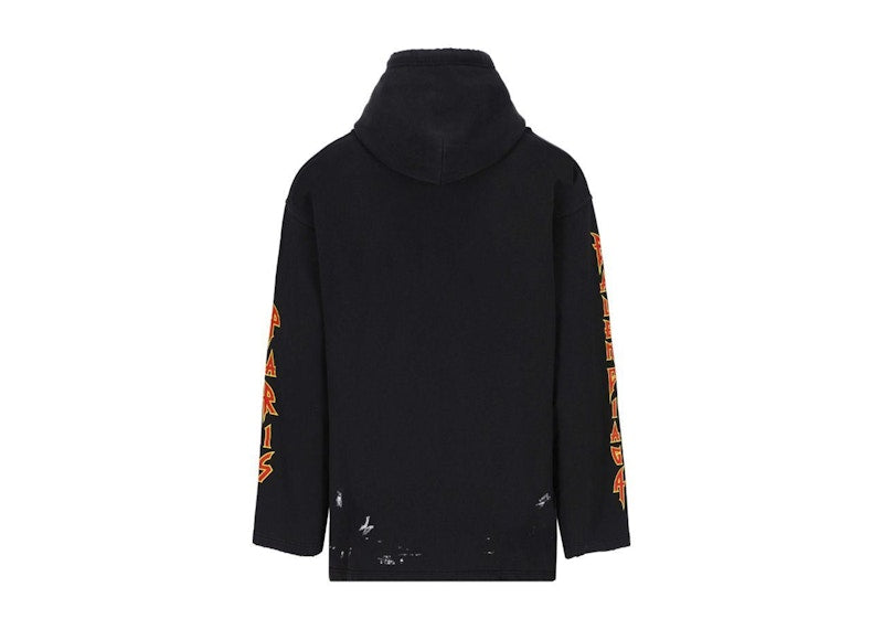 Balenciaga Metal Vintage Hoodie Black