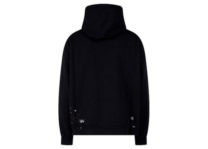 Balenciaga Multicolor Print Oversize Cotton Sweatshirt Black