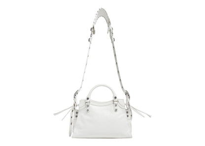 Balenciaga Neo Cagole Handbag XS White