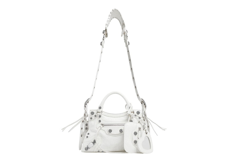 Balenciaga Neo Cagole Handbag XS White