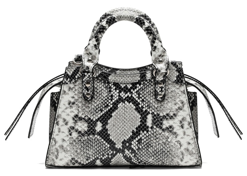 Balenciaga Neo Classic City Bag Mini Python Print Multicolor
