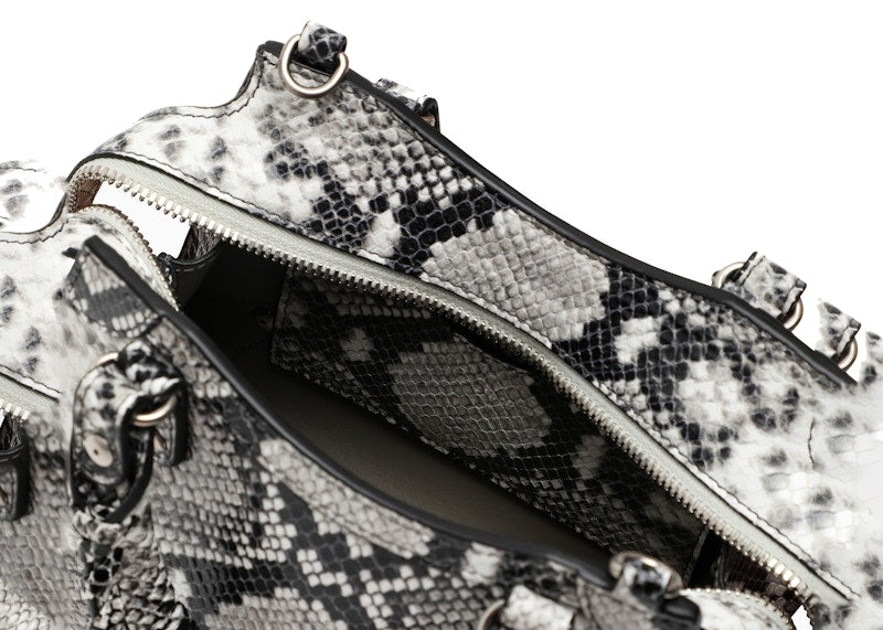 Balenciaga Neo Classic City Bag Mini Python Print Multicolor