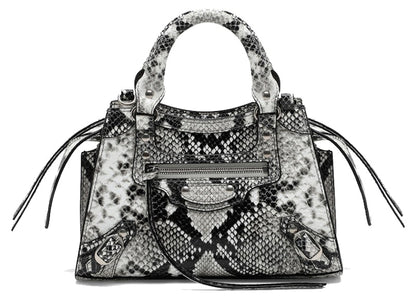 Balenciaga Neo Classic City Bag Mini Python Print Multicolor