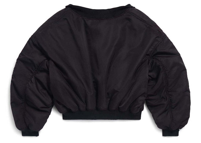 Balenciaga Off Shoulder Bomber Black