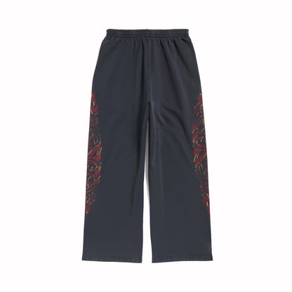 Balenciaga Offshore Baggy Sweatpants Black Faded