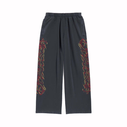 Balenciaga Offshore Baggy Sweatpants Black Faded