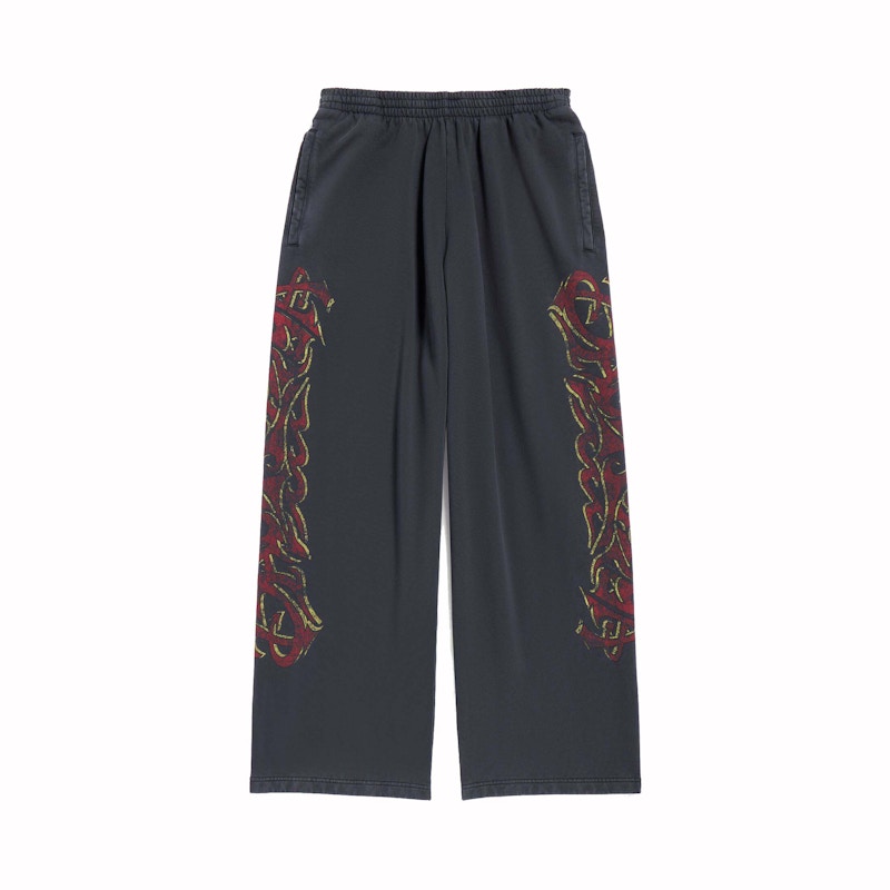 Balenciaga Offshore Baggy Sweatpants Black Faded