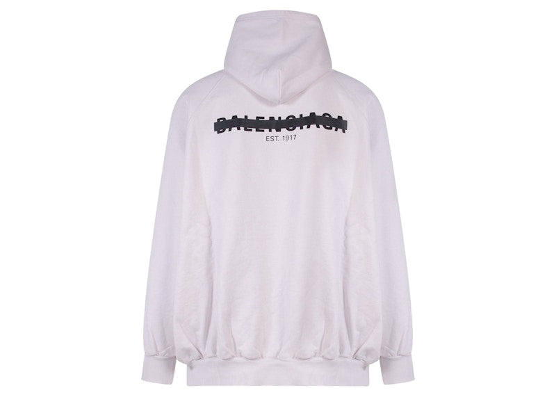 Balenciaga Oversize Cotton Sweatshirt Beige