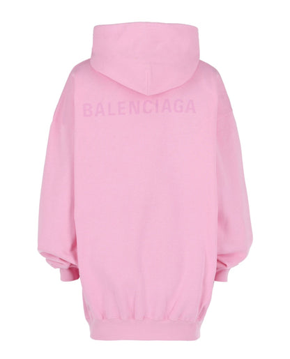 Balenciaga Oversized Logo Hoodie Pink Pink