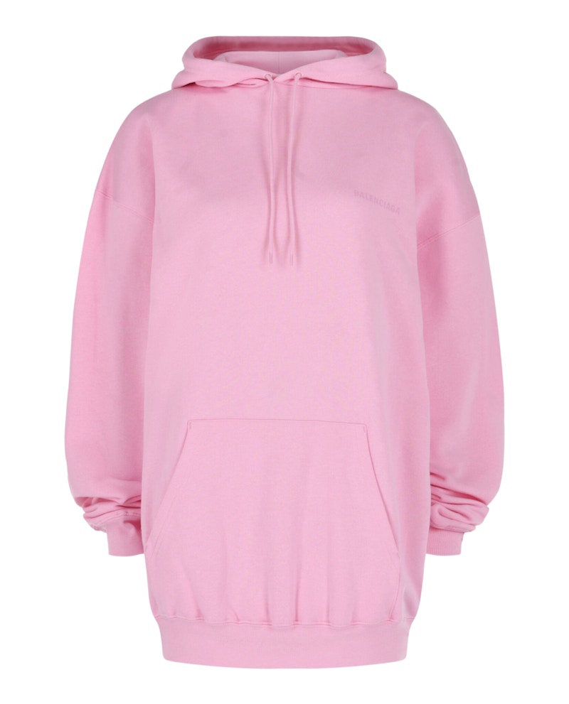 Balenciaga Oversized Logo Hoodie Pink Pink