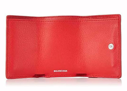 Balenciaga Paper ZA Mini Wallet Red
