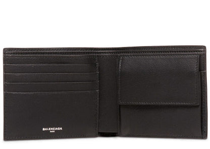 Balenciaga Papier Square Coin Wallet Black