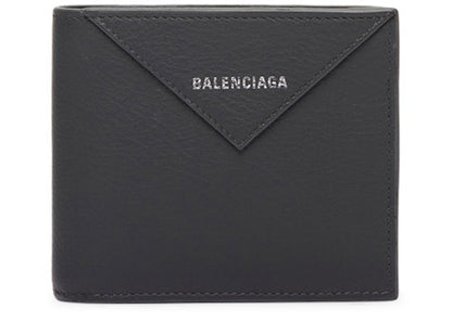 Balenciaga Papier Square Coin Wallet Gris Fossile
