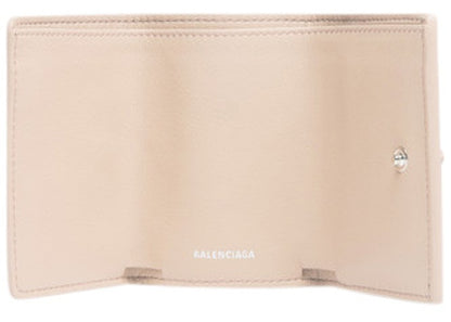 Balenciaga Papier Wallet Mini Beige Tapioca