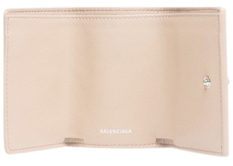 Balenciaga Papier Wallet Mini Beige Tapioca