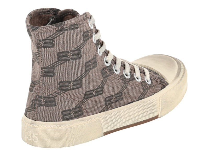 Balenciaga Paris BB Monogram High-Top Grey (Women's)