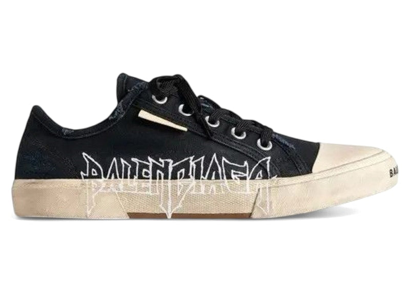 Balenciaga Paris Low Top Black White LNY Print