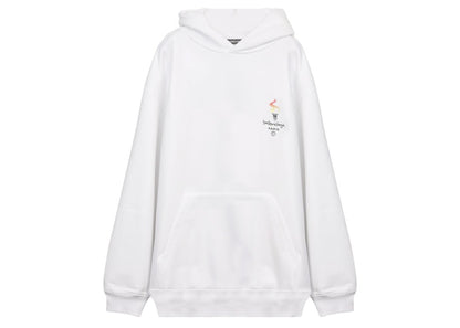 Balenciaga Paris Olympics Embroidery Hoodie White