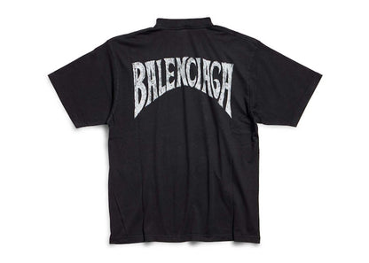 Balenciaga Paris Tropical T-shirt Medium Fit Black