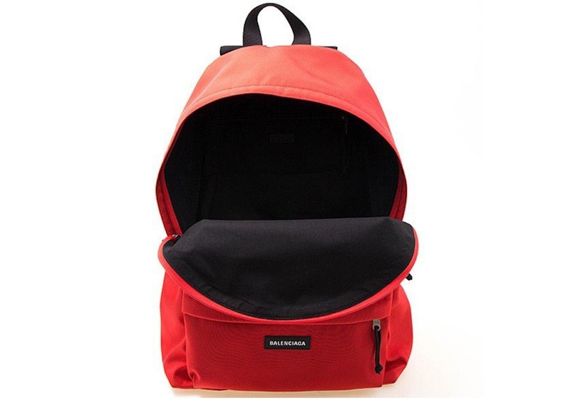 Balenciaga Patched Explorer Rucksack Backpack Red