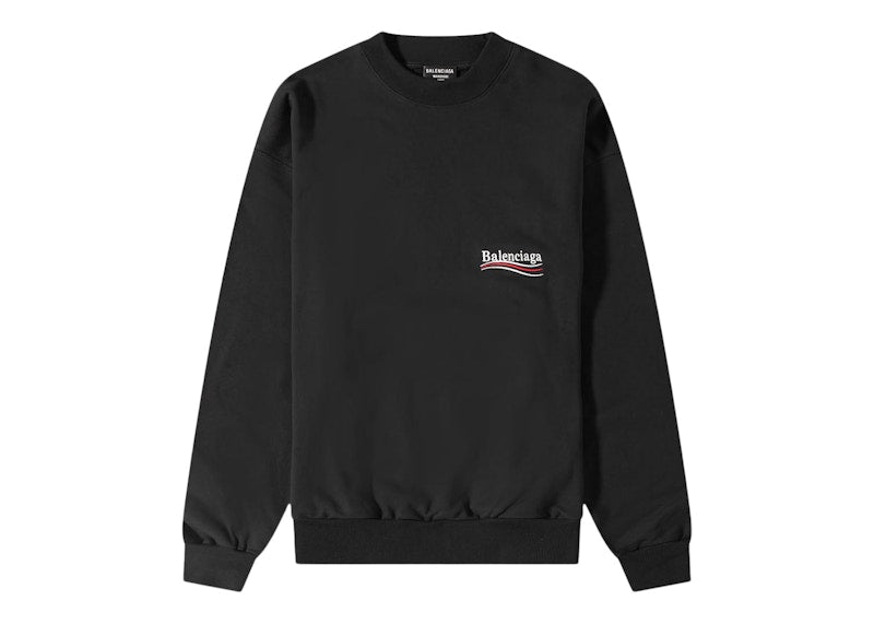 Balenciaga Political Campaign Crewneck Black/White/Red