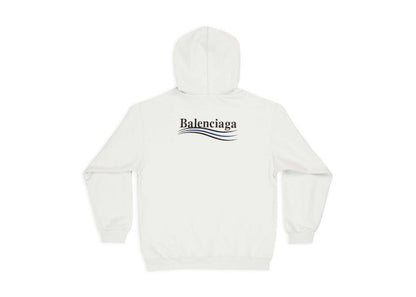 Balenciaga Political Campaign Hoodie White/Black/Blue
