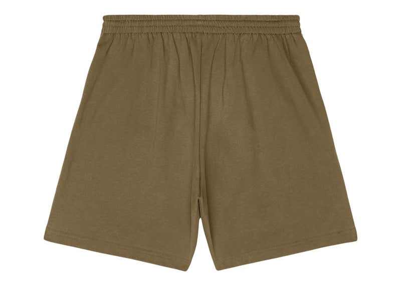 Balenciaga Political Campaign Large Fit Sweat Shorts Khaki/White/Red