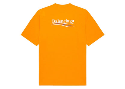 Balenciaga Political Campaign Large Fit T-Shirt Fluo Orange