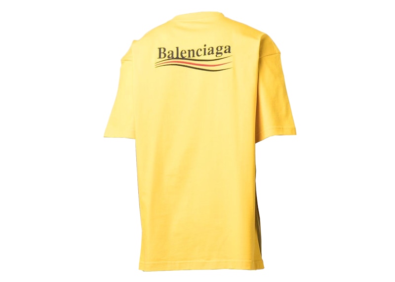 Balenciaga Political Campaign Large Fit T-Shirt Yellow/Red/Black