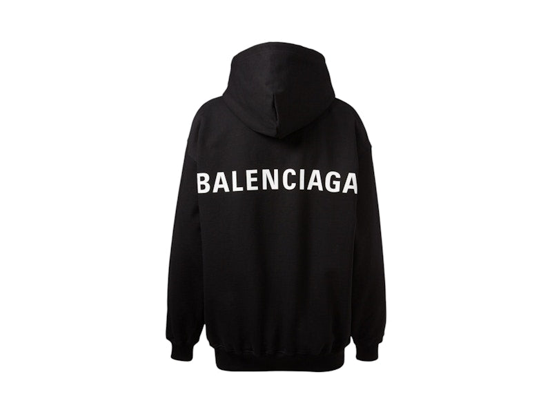 Balenciaga Political Campaign Logo Hoodie Black