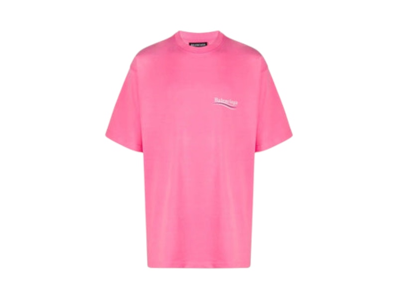 Balenciaga Political Campaign Logo T-shirt Light Pink