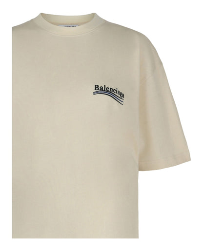 Balenciaga Political Campaign T-shirt Cream Black